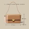Commuting stylish underarm bag for women, fashionable retro cowhide small square bag with a quality design, versatile handbag and shoulder bag