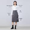 Troloman Damen asymmetrischer A-Linien-Midirock