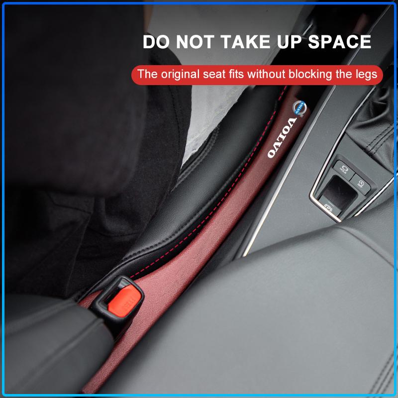 2Pcs Car Seat Gap Filler Side Seam Plug Strip Leak-proof Filling Strip For Volvo 240 C70 S40 S50 S60 S70 S80 S90 V40 V50 V60 V90 XC60 XC90 Vnl Truck