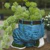 1Pc Jeans Pants Shaped Flowerpot Resin Statue Succulent Pot Plant Flower Planter for Indoor Garden Yard Lawn Porch Patio Outdoor