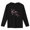 Cherry Blossom T Shirt Sakura Womens Flower for Women Floral Her Spring vintage Washed Top For Everyday Wear Stylish Slightly