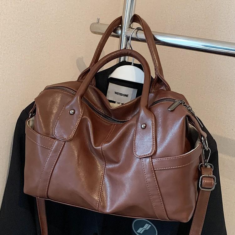 Premium Sense Maillard Tragetasche Damen Herbst 2025 Retro Beliebte Schultertasche Große Kapazität Umhängetasche
