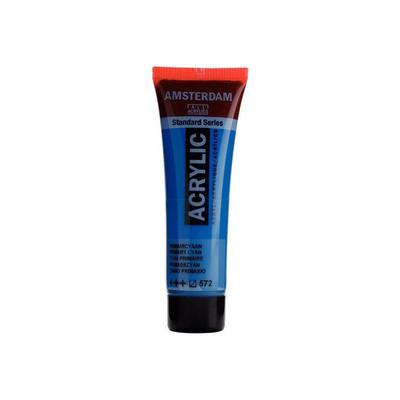 Acrylverf - Amsterdam - Acrilico Standaard - 20 Ml - Primair Cyaanblauw - Gemengd