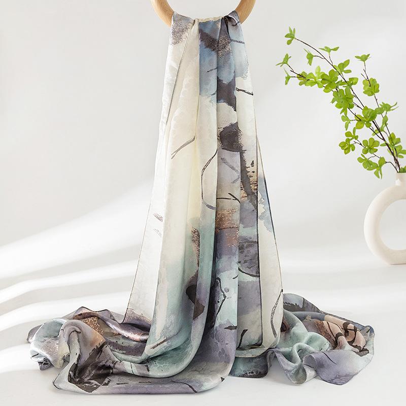 Mulberry silk silk scarf design sense versatile scarf high sense shawl simple