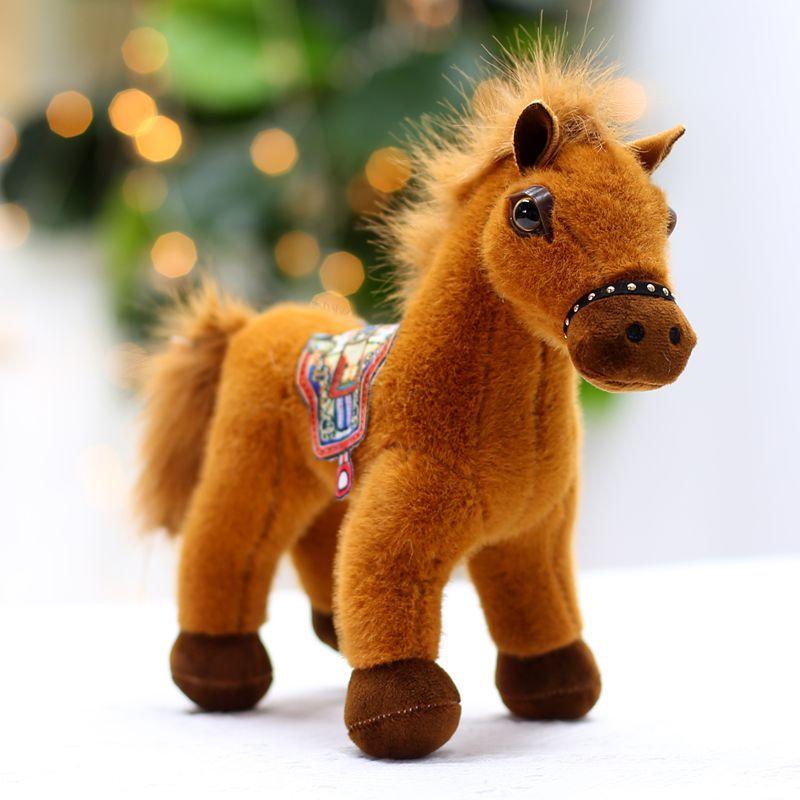 Simulation Doll Children's Plush Toy Birthday Gift Cartoon Animal Pony Ornament Rag Doll