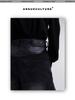 Men's Black Washed Straight Jeans - High Street Style for Autumn/Winter