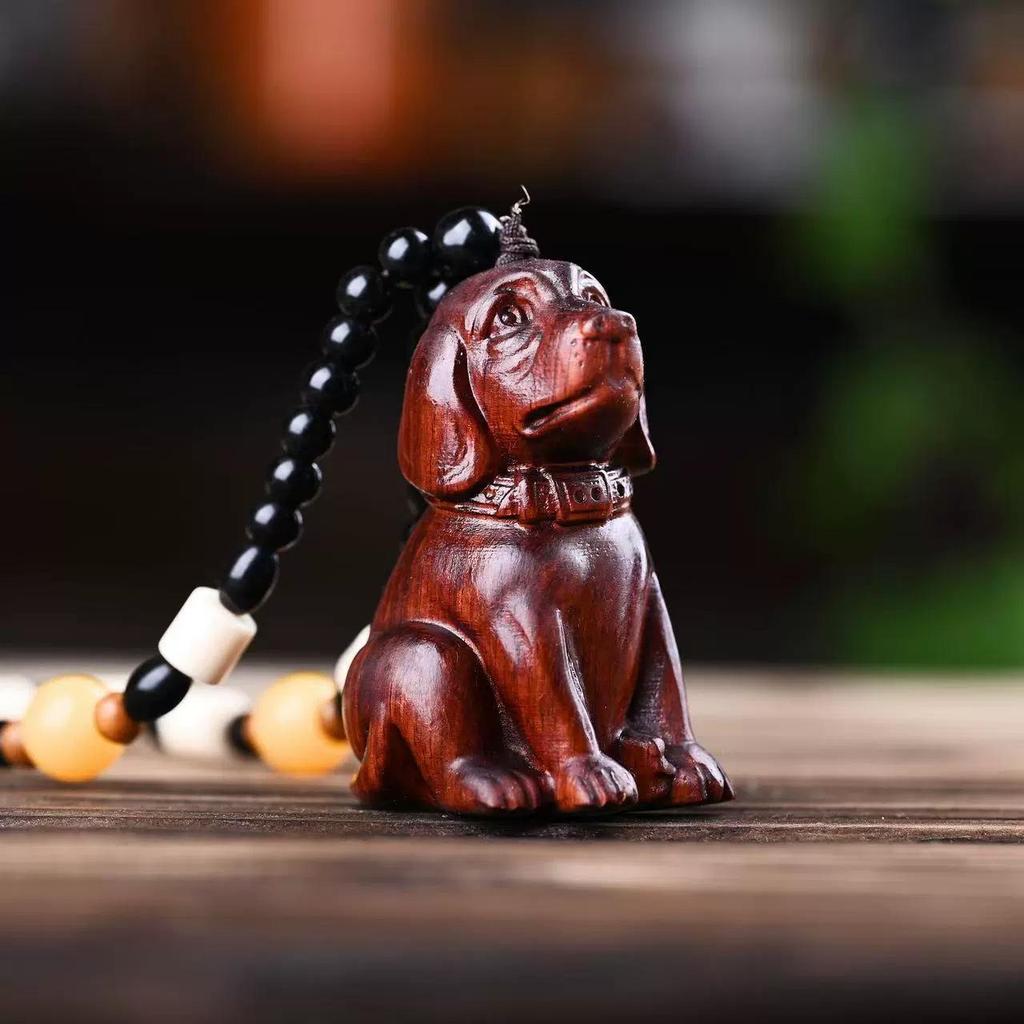 Small-Leaf Red Sandalwood Pendant: Wealth-Attracting Pixiu, Gourd, Dragon, Tortoise Design