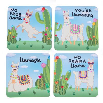 Underlägg Set 4st (10x10cm) (Lama)