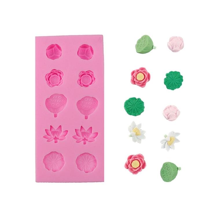 Flowers Leaf Silicones Molds Fondant Mould Pastries Baking Tool Resins Decoration Handmade Soap Molds Fondant Molds