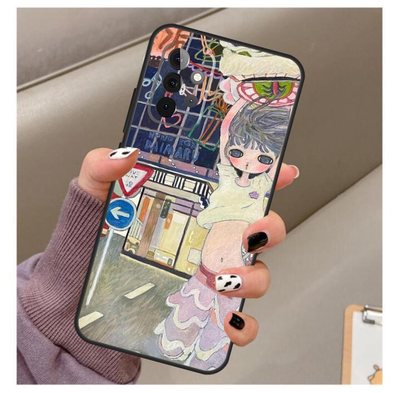 Cartoon Aesthetic Aya Takano Case For Samsung Galaxy A32 A52 A12 A22 A16 A26 A36 A56 A06 A55 A35 A15 A54 A34 A14 A13 A53