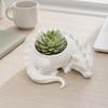 DYS 3D Printed Lying Dragon Flowerpot for Small Green Plants, Decorative Succulents Pot Ornament, Dark Style Figurine Home Office Desktop
