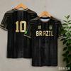2026 New Brazil 10 Soccer Jersey Men Breathable Quick Dry Football Shirt Personalized Sportswear Fan Training Top