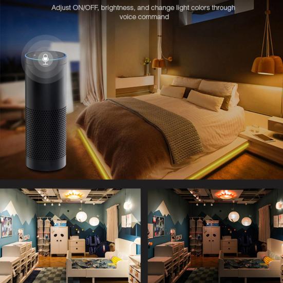 GLEDOPTO 120 degrés 5W Zigbee APP contrôle GU10 RGB + CCT LED ampoule de projecteur