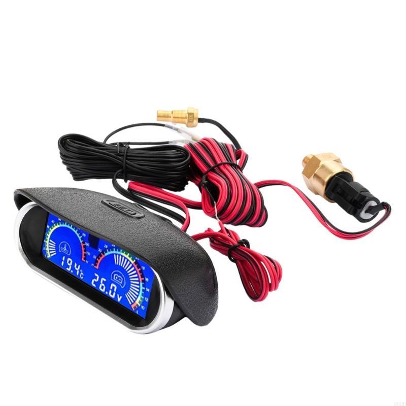 Q9QD 12V 24V High Definition Digital Gauge For Monitoring Water Temp And In Vehicles Featuring Low Power Consumption