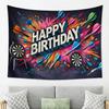 1pc 2D Flat Printed Tapestry, Darts Themed Festive Design for Birthday Parties, Multi-purpose for Home Decoration