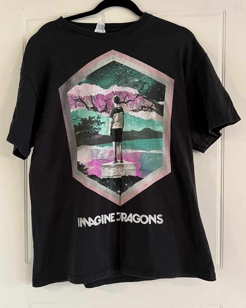Imagine Dragons Band Black Cotton Shirt Unisex Concert S to 5XL DO713 Unisex T-Shirt XXL