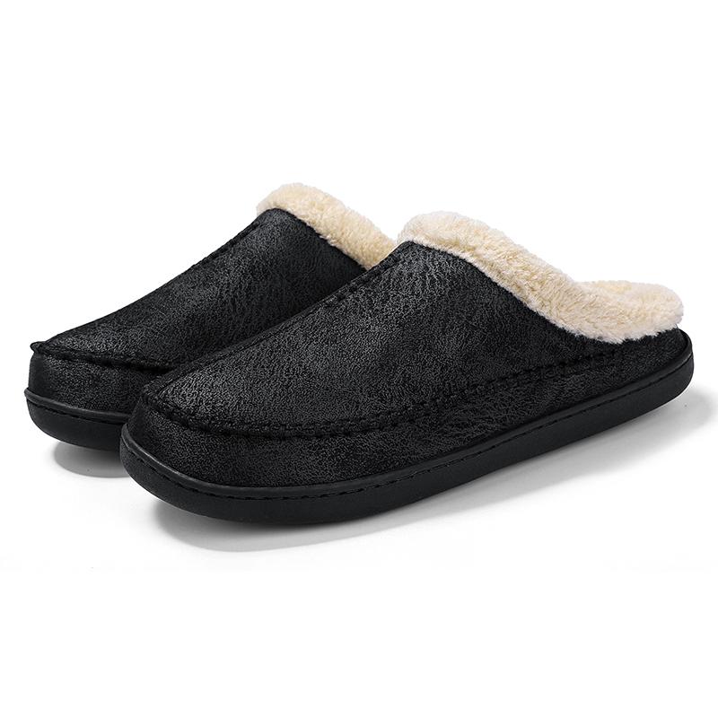 Cotton slippers winter large size indoor warm new plush cotton shoes