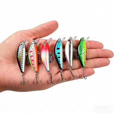 Señuelo Hundido Especial de Largo Alcance Estilo Japonés Señuelo Artificial 6cm 6g Señuelo para Pesca de Lubina, Adecuado para Agua Salada y Agua Dulce