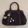 Borsa a Tote in Stile College a Pois Retrò per Donna, alla Moda e Versatile, Valigetta Portadocumenti Grande Capacità da Lavoro