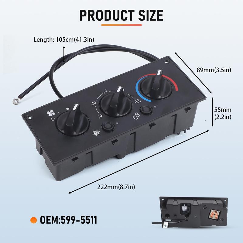 A/C Heater Climate Control Module 599-5511 F21-1025-100 For 2002-2006 Kenworth T300 C500 W900 T600A Electrical Heater Controls