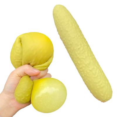 Simulation Sour Pickle Squishy Toys Soft Slow Rising Cucumber Stress Relief Fidget Toy Anti‑Anxiety Squeeze Toy For Party Gift