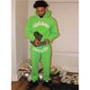 American SP5DER Spider Web Hoodie & Young Thub Trousers Sports Set for Men & Women