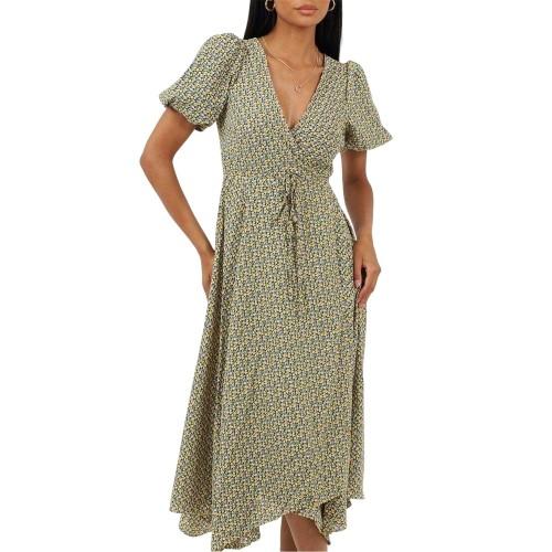 BRAVE SOUL Womens/Ladies Floral V Neck Midi Dress