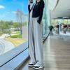 "2024 American Women's Retro Loose Straight Sweatpants - Spring & Autumn Jazz Dance Casual Pants"