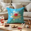 Anime Lucky Fruit Fun Pillow Case Silky Short Plush with Invisible Zipper Dustproof Sofa Cushion Cover for Home Decor