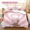 Spy x Family3 Pattern Bedding Quilt Set  Home Decoration  Gift (1 * duvet cover + 2 * pillowcase  without core)