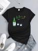 Tshirts Sleeve Summer Fashion Breathable Clothes Unisexs Cute Korean Greeting Jinro Printed Round Neck Aesthetic Clothes