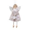3 STÜCKE Weihnachtsbaumschmuck Niedliche Engelspuppe Mädchen Anhänger Navidad 2025 Neujahr Weihnachtsbaumschmuck Weihnachtsgeschenk für Kinder