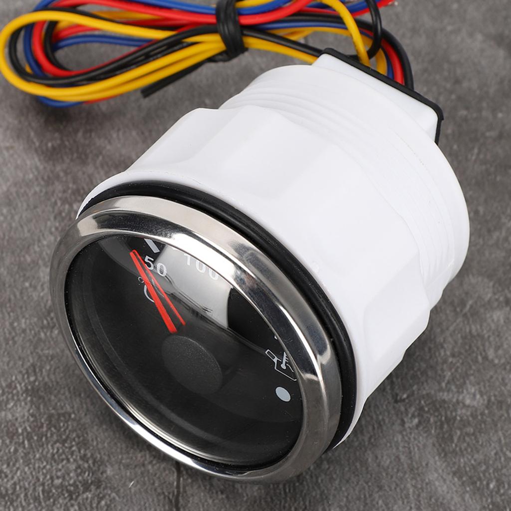 Oil Temperature Gauge 52mmCelsius2in Intelligent Alarm 316 Stainless Steel for Car Boat