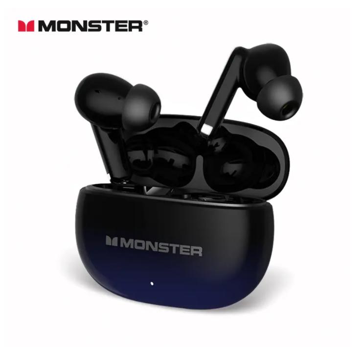 

Monster AuraFit XT02 ANC Bluetooth Earphone -32dB Active Noise Canceling Earbuds Hi-fi Stereo Wireless Bluetooth 5.4 Headphone
