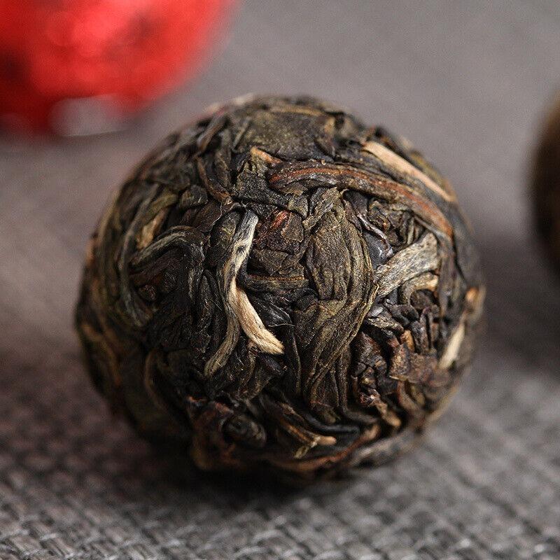 21 Stück Yunnan Pu'er Tee Bunte Drachenperle Handgemachter Drachenperle Pu'er Rohtee
