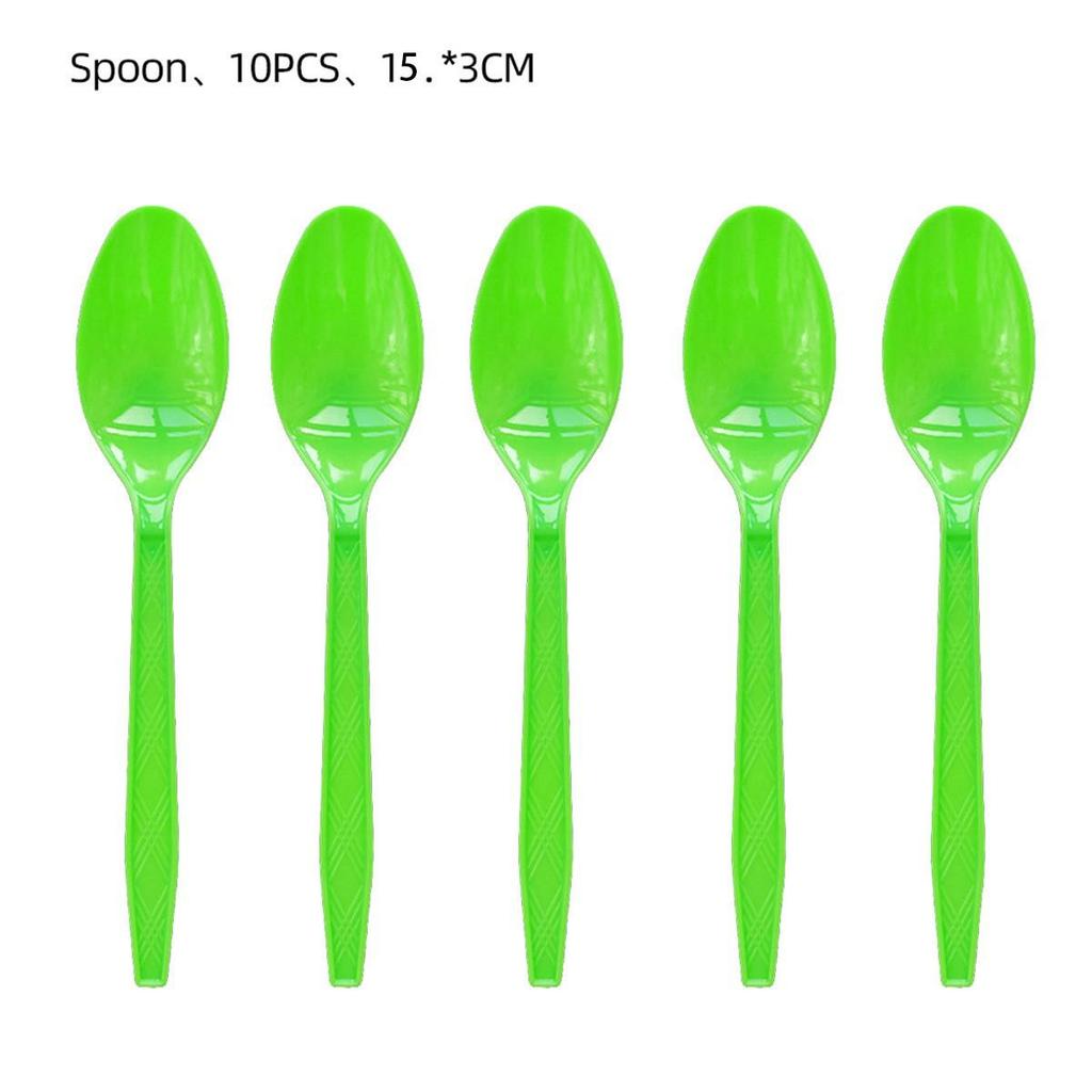 Eucalyptus Leaf Party Tableware: Napkins, Cups, Tablecloth, Cutlery, and Flags for Birthday Celebrations.
