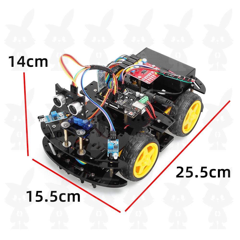 Arduino Uno Bluetooth-gesteuertes Smart Car Roboter-Bausatz