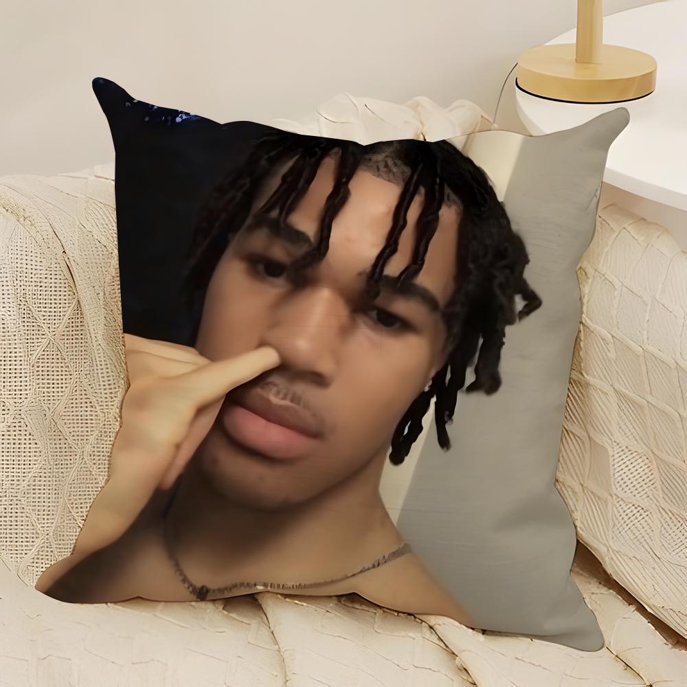 Plaqueboymax meme Pillow Case Natural Linen DoubleSided Printing Sofa Home Decor Cushion Cover