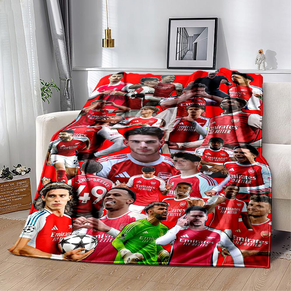 Arsenal Blanket Durable Comfort Perfect for Bed Picnics Couch Four Seasons Universal Playful Design Gifts For Family Or Friends