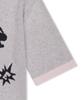 YESEYESEE Poker Icons Knit Half Shirts Light Pink
