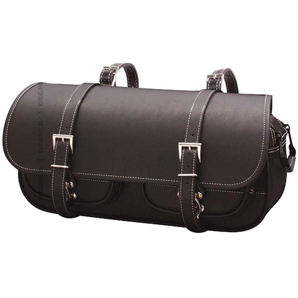 

DEGNER Nylon Saddle Bag Muffler Side PVC 21x42x14cm Black (Synthetic Leather)/Nylon NB-44