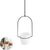 Hängande krukor för inomhusbruk Set Väggmonterat växtställ Set Hängande blomkruka med metallram Rep för Hemrum Trädgårdsdekoration