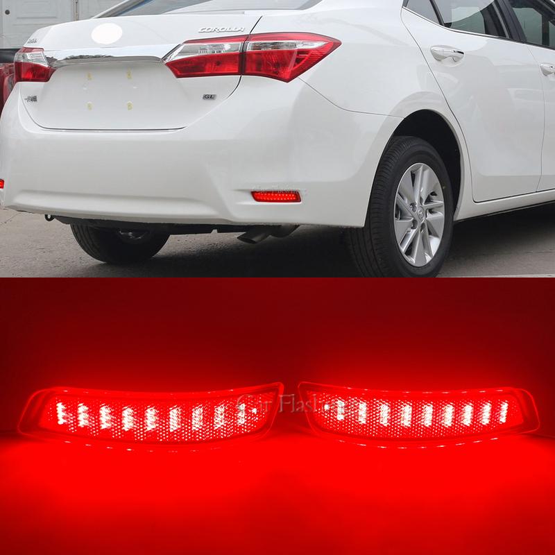 LED Rear Bumper Reflector Light For Toyota Corolla 2014 2015 2016 2017 2018 For Lexus GS250 ES250 Braking Fog Lamp turn signal