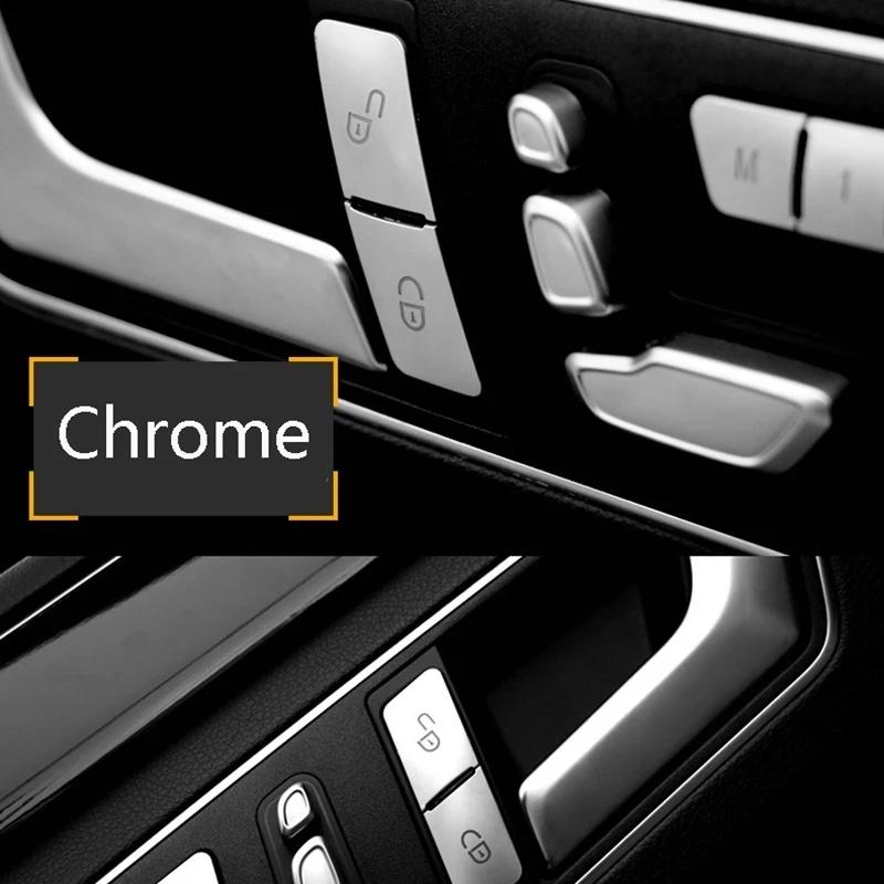 2025 Hot Racing Grills Car Interior Door Seat Memory Lock Buttons Trim Covers Stickers Fit For Mercedes Benz C E Class W204 W212