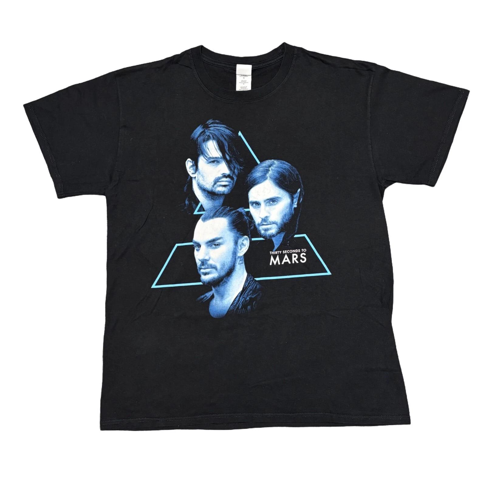 

Vintage 30 Seconds To Mars Shirt Tour Concert Emo Band Tee Jared Leto Him Afi L