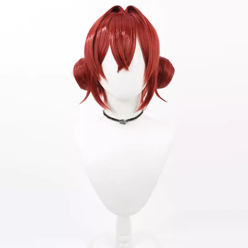 Heat-Resistant Anime Full Wig for Cosplay, Costume Accessory, Parties, Events, and Disguise, Includes Wig Net, Slimming Effect, Cute, Ange Katrina