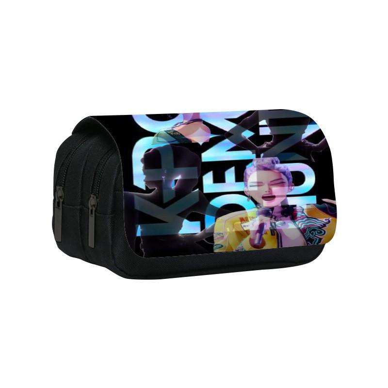 Kpop Demon Hunters Pattern Pencil Organizer With Durable Polyester Material For Students