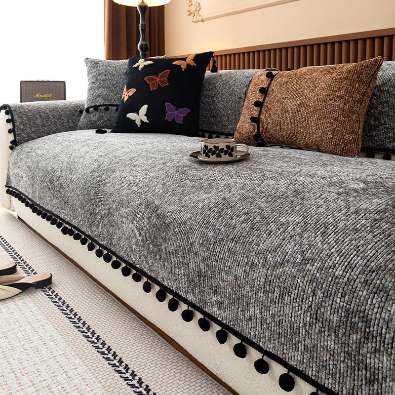 2025 New Sofa Cushion, Four-season Chenille Non-slip and Anti-cat Scratching Sofa, Living Room Sofa Cover Mat
