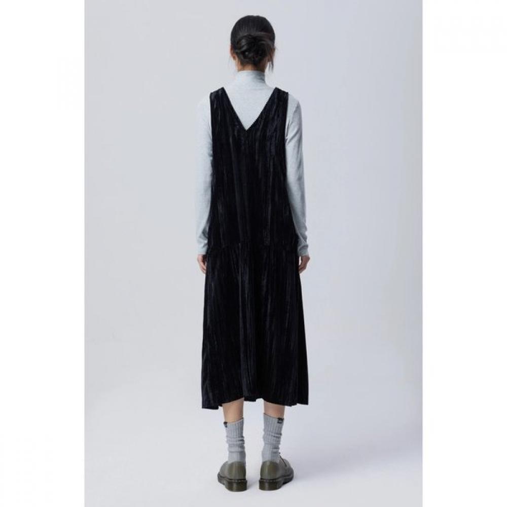 Benetton Velvet Stripe Line Dress Baop01611