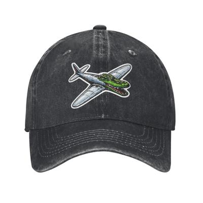 Bombardiro Crocodilo Italian Brainrot Meme Baseball Caps Distressed Washed Snapback Hat for Men Women Adjustable Hats Cap